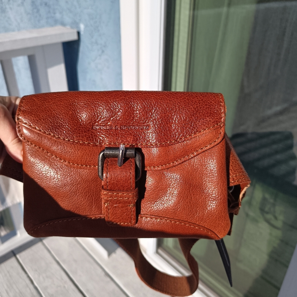 Spikes and Sparrow Leather Tan Caramel Belt BagWoman's - Picture 11 of 15